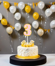Number Cake Toppers in Floral Print