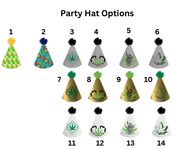 Custom Photo Adult Themed Party Hat Cake Toppers