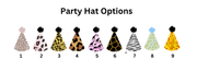 Animal Print Patterns Themed Custom Photo Themed Party Hat Cake Toppers