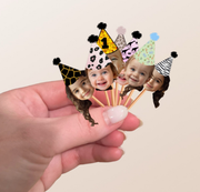 Animal Print Patterns Themed Custom Photo Themed Party Hat Cupcake Toppers