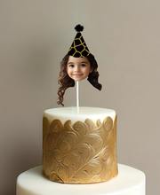 Animal Print Patterns Themed Custom Photo Themed Party Hat Cake Toppers