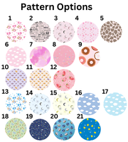 Number Cake Topper in Baby Themed Print