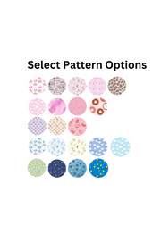 Number Cupcake Topper in Baby Themed Print