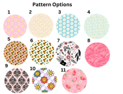 Number Cake Toppers in Floral Print