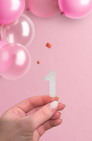 Glitter Number Cupcake Topper