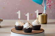 Glitter Number Cupcake Topper