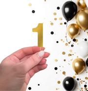 Metallic/ Foil Number Cupcake Topper