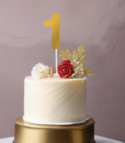 Metallic/ Foil Number Cake Topper
