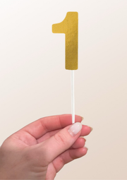 Metallic/ Foil Number Cake Topper