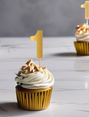 Metallic/ Foil Number Cupcake Topper