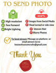 Floral (daisy’s/ sunflowers) Custom Photo Party Hat Sticker