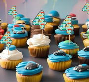 Number Cupcake Topper Sports/Cars/Video Games/Donuts/Animals Print