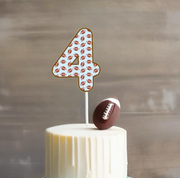 Number Cake topper Sports/Cars/Video Games/ Donuts/ Animals Theme Print
