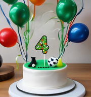 Number Cake topper Sports/Cars/Video Games/ Donuts/ Animals Theme Print