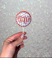 Cherry Themed Custom Cupcake Toppers | Personalized Toppers for Birthday, Baby Shower, Summer Parties | Set of Custom Name Toppers set of 6